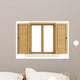 Wooden window shutters Wall Decal