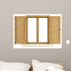 Wooden window shutters Wall Decal