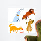 Four Dogs Wall Decal Sticker Set
