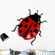 Red Ladybug Wall Decal