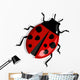 Red Ladybug Wall Decal