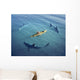 Surrounded Sharks Wall Decal