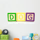dog blocks Wall Decal