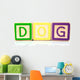 dog blocks Wall Decal