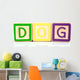 dog blocks Wall Decal
