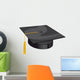 university traditional hat Wall Decal