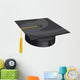 university traditional hat Wall Decal
