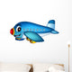 cartoon airplane Wall Decal