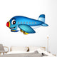 cartoon airplane Wall Decal