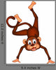 Cute Monkey Cartoon Expression