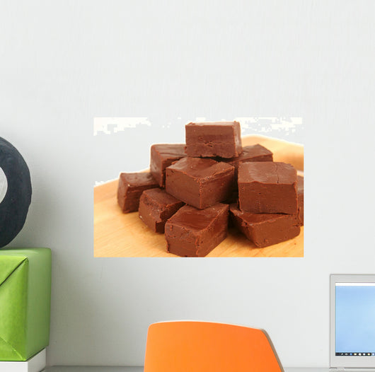 homemade chocolate fudge Wall Decal