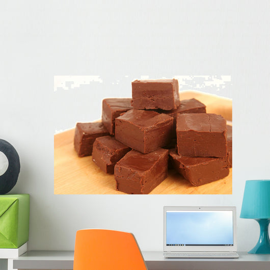 homemade chocolate fudge Wall Decal