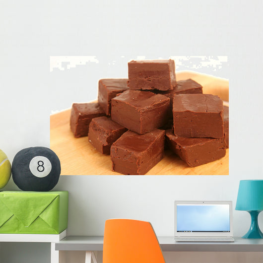 homemade chocolate fudge Wall Decal