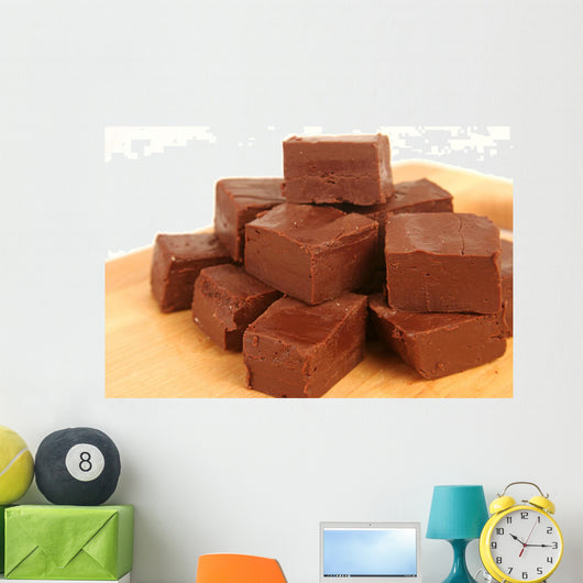 homemade chocolate fudge Wall Decal