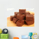homemade chocolate fudge Wall Decal