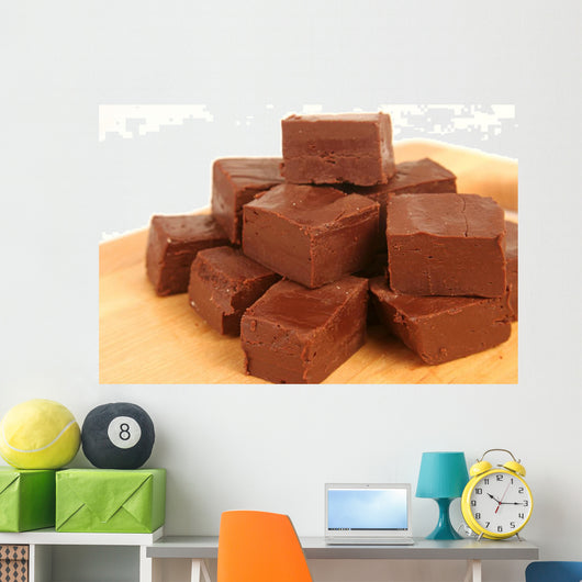 homemade chocolate fudge Wall Decal
