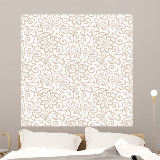 Floral Seamless Royal Wallpaper Wall Decal
