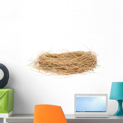 Birds Nest Wall Decal shown on a wall