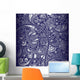 Seamless Floral Paisley Pattern Wall Decal