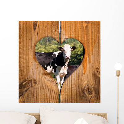 Cows Fond Heart Wood shown on a wall