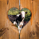 Cows Fond Heart Wood