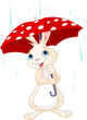 Bunny under Umbrella