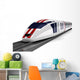 high-speed train on a white background Wall Decal