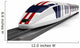 high-speed train on a white background Wall Decal