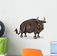 Bull Farm Animal Cartoon Illustration Wall Decal