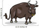 Bull Farm Animal Cartoon Illustration Wall Decal