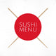 Sushi Menu Cover Template