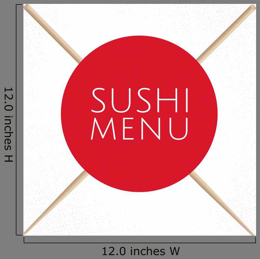 Sushi Menu Cover Template
