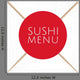 Sushi Menu Cover Template