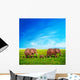Elephants Family Savanna Safari Wall Mural