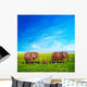 Elephants Family Savanna Safari Wall Mural