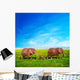 Elephants Family Savanna Safari Wall Mural