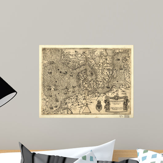 Antique Map Wall Mural