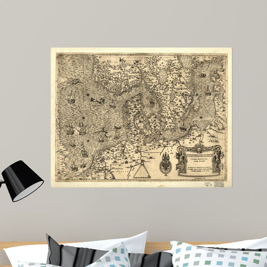 Antique Map Wall Mural