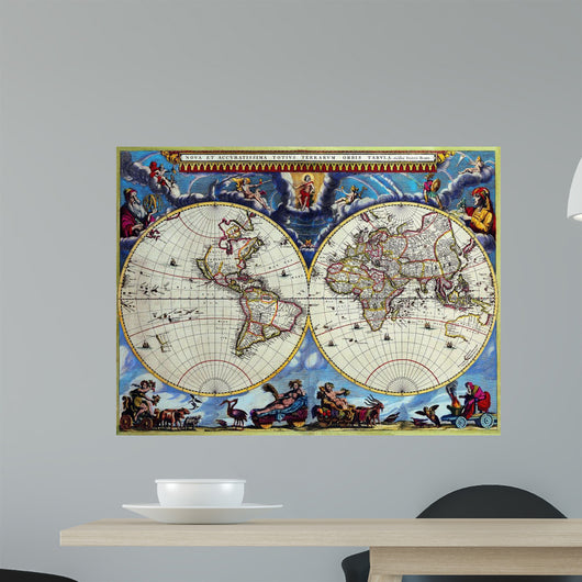 Antique Map Wall Mural