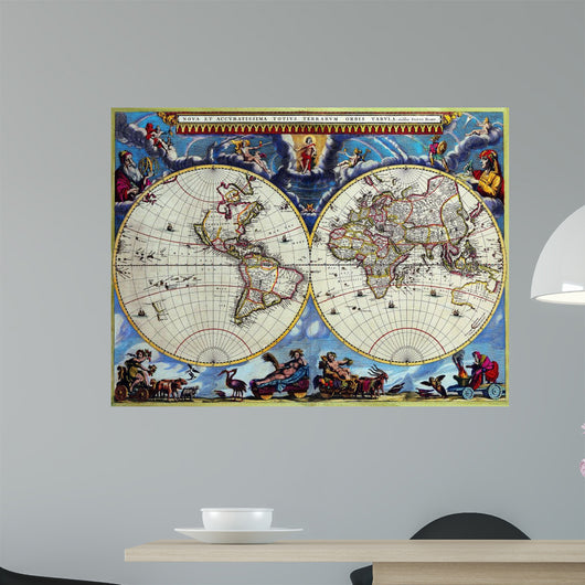 Antique Map Wall Mural