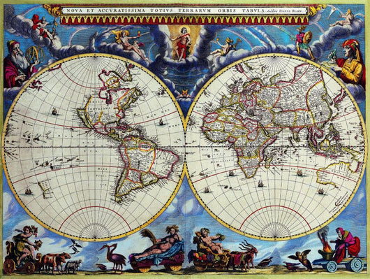 Antique Map Wall Mural