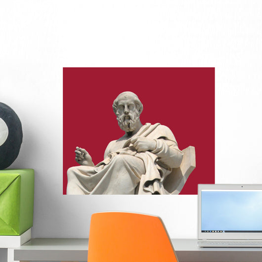 Thinker ( a statue of Socrates, Athens, Greece) Wall Mural