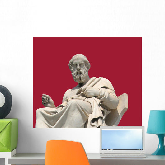 Thinker ( a statue of Socrates, Athens, Greece) Wall Mural