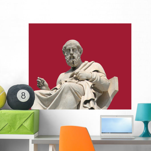 Thinker ( a statue of Socrates, Athens, Greece) Wall Mural