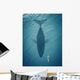 Whale below Sea Kayak Wall Decal