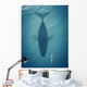 Whale below Sea Kayak Wall Decal