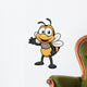 illustration of Cartoon bee Wall Decal