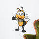 illustration of Cartoon bee Wall Decal