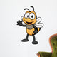 illustration of Cartoon bee Wall Decal