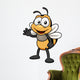 illustration of Cartoon bee Wall Decal